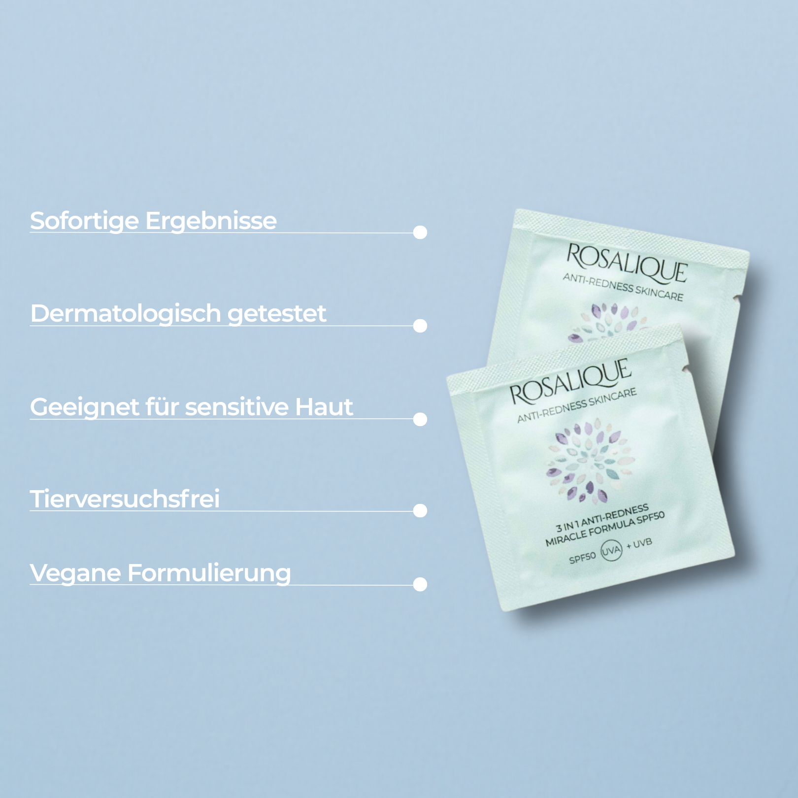 Rosalique 3 in 1 Anti-Redness Miracle Formula SPF50 Sample 3 ml